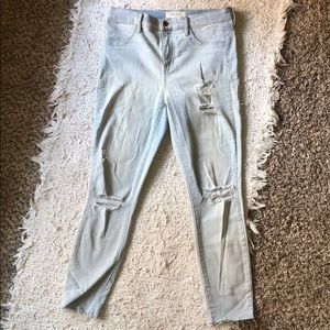 PACSUN light wash ripped jeans